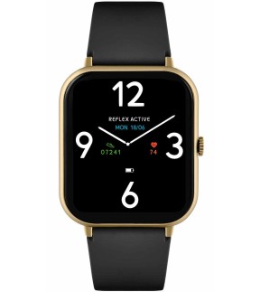 REFLEX Smartwatch Black Silicone Strap RA23-2168