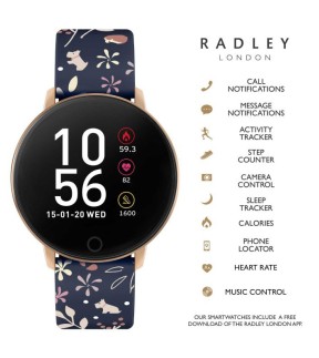 RADLEY LONDON Smartwatch Blue Leather Strap RYS05-2046