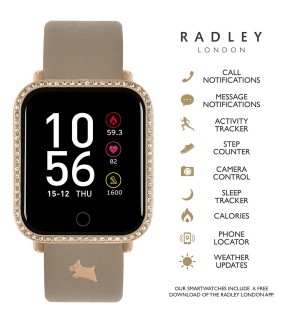 RADLEY LONDON Smartwatch Brown Leather Strap RYS06-2122-INT