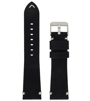 Λουράκι ROCHET Μαύρο Δερμάτινο 22mm 7482201