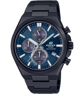 Ρολόι CASIO Edifice Με Χρονογράφο Και Μαύρο Ατσάλινο Μπρασελέ EFS-S630DC-2AVUEF