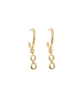 SENZA Yellow Gold Silver 925 Earrings
