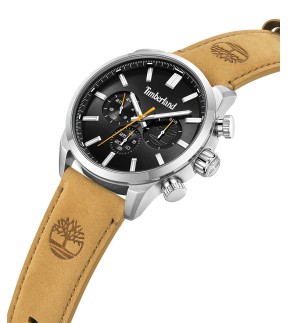 Ρολόι TIMBERLAND Henniker II Με Πολλαπλές Ενδείξεις Και Καφέ Δερμάτινο Λουράκι TDWGF0028701