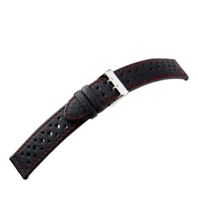 DI-MODELL Rallye Wapro Black Leather Strap 22mm 1230-0722
