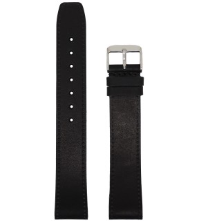 VSTRAPS XL Black Leather Strap 18mm