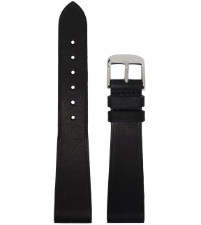 VSTRAPS Black Leather Strap 16mm