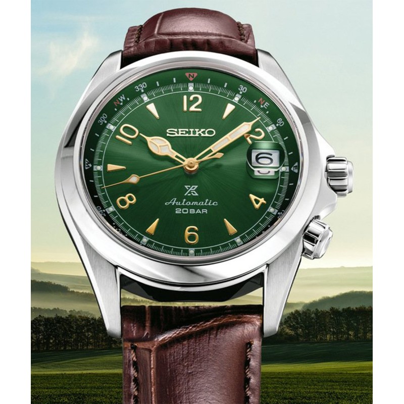 SEIKO Prospex Alpinist Automatic Brown Leather Strap SPB121J1