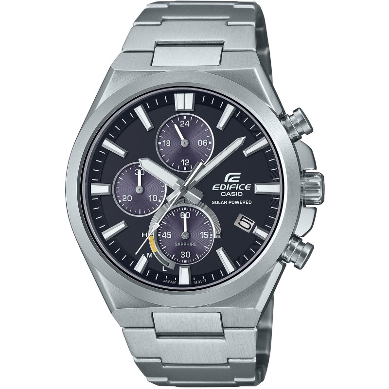 Ρολόι CASIO Edifice Με Χρονογράφο Και Ασημί Ατσάλινο Μπρασελέ EFS-S630D-1AVUEF