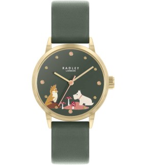 RADLEY LONDON Green Leather Strap RY21542A