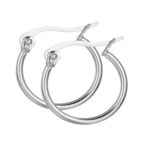 LUCA BARRA Earrings Silver Stainless Steel OK946