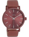 OOZOO Timepieces Bordeaux Leather Strap C11195