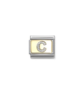 Nomination Classic Link Ατσάλι Ασημί Με Κίτρινο Χρυσό 18Κ 030291/03