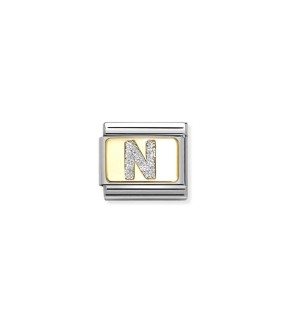 Nomination Classic Link Ατσάλι Ασημί Με Κίτρινο Χρυσό 18Κ 030291/14