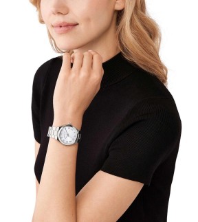 MICHAEL KORS Lennox Silver Stainless Steel Bracelet MK7393