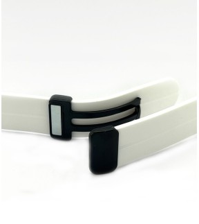 DILOY White Silicone Strap 20mm