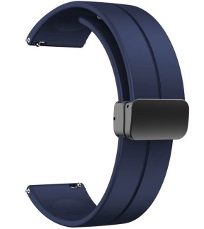 DILOY Blue Silicone Strap 20mm