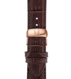Ρολόι TISSOT Tradition Με Καφέ Δερμάτινο Λουράκι T0636103603800