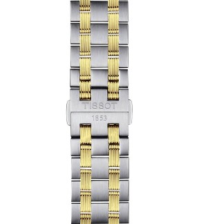 Ρολόι TISSOT Automatics III Με Κίτρινο Χρυσό Και Ασημί Ατσάλινο Μπρασελέ T0654302205100
