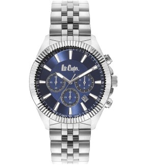 LEE COOPER Chronograph Silver Metal Bracelet LC07838.390