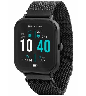 REFLEX Smartwatch Black Stainless Steel Bracelet RA23-4076