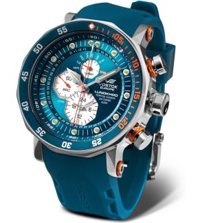 Ρολόι VOSTOK EUROPE Lunokhod Multifunctional Με Καφέ Δερμάτινο Λουράκι YM86-620A636