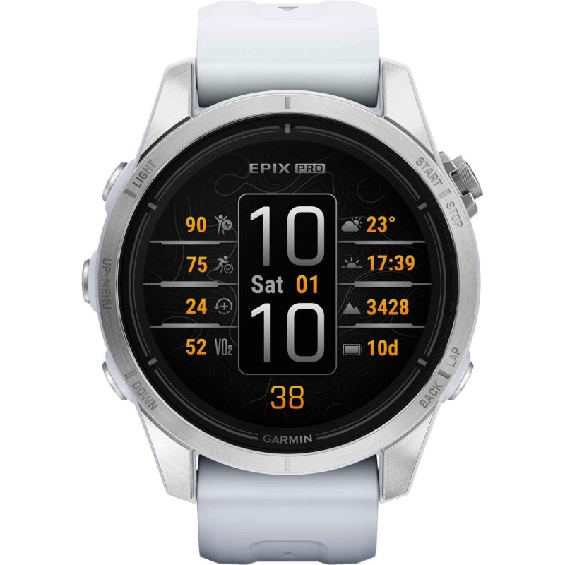 Ρολόι GARMIN epix™ Pro Με Λευκό Λουράκι Σιλικόνης GA-010-02802-01 Ρολόι GARMIN epix™ Pro Με Λευκό Λουράκι Σιλικόνης GA-010-02802-01