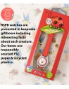 Παιδικό Ρολόι TIKKERS x RSPB Ladybird Με Κόκκινο Δερμάτινο Λουράκι TKRSPB08