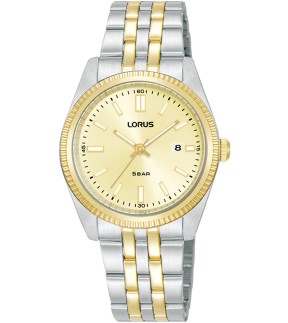 LORUS Classic Yellow Gold-Silver Stainless Steel Bracelet RJ280BX9
