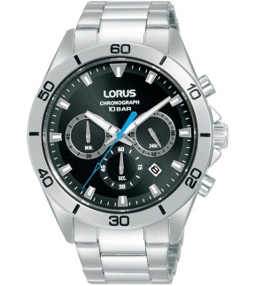 LORUS Sports Chronograph Silver Stainless Steel Bracelet RT335KX9