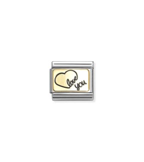 Nomination Composable Classic Link Stainless Steel Silver And Gold 18K 030284/60