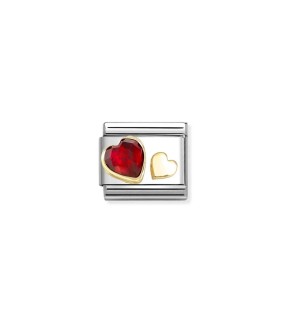 Nomination Composable Classic Link Silver Yellow Gold 18CT Zircon 030611/05