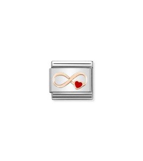 Nomination Composable Classic Link Stainless Steel And Rose Gold 9CT 430202/12