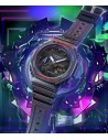 Ρολόι CASIO G-Shock Με Μωβ Καουτσούκ Λουράκι GA-2100AH-6AER