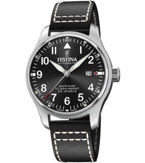 FESTINA Automatic Black Leather Strap F20151/4