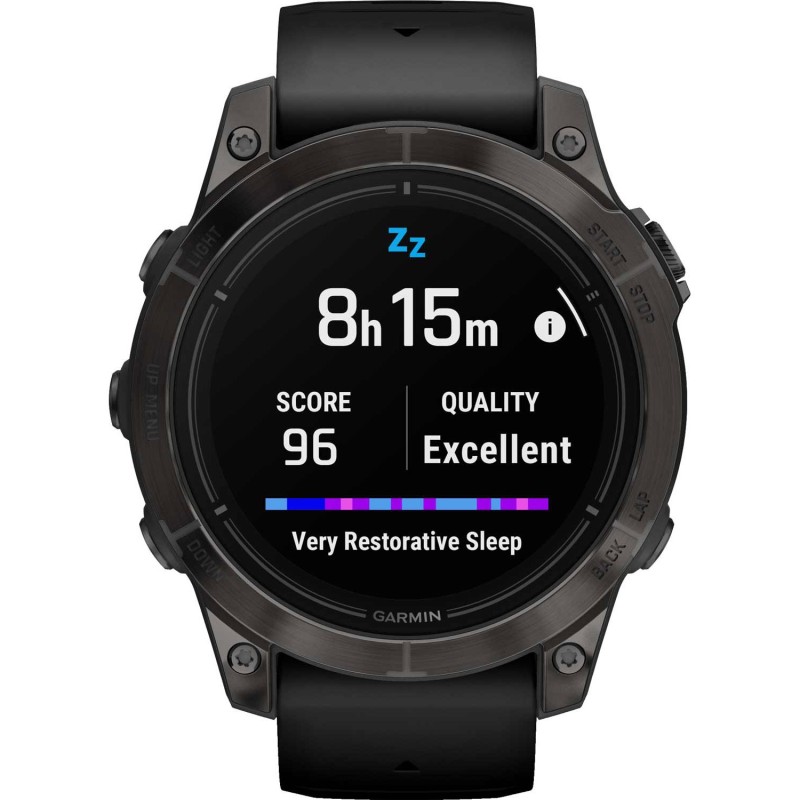 Garmin fenix 5x plus sapphire black rubber strap hot sale
