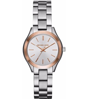 MICHAEL KORS Mini Slim Runway Silver Stainless Steel Bracelet MK3514