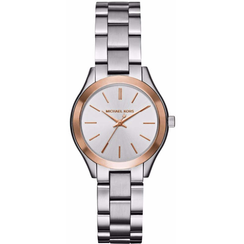 MICHAEL KORS Mini Slim Runway Silver Stainless Steel Bracelet MK3514