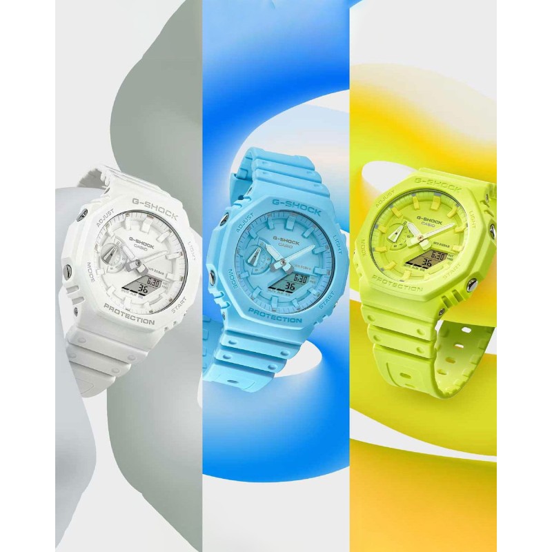 CASIO G-Shock Yellow Rubber Strap GA-2100-9A9ER