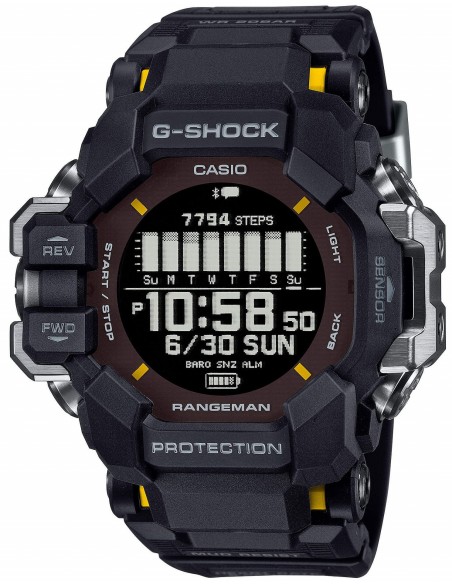 CASIO G-Shock Chronograph Black Rubber Strap GPR-H1000-1ER