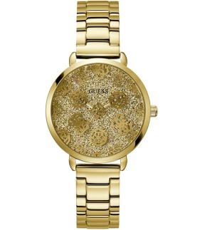 Ρολόι GUESS Sugarplum Με Κίτρινο Χρυσό Ατσάλινο Μπρασελέ GW0670L2