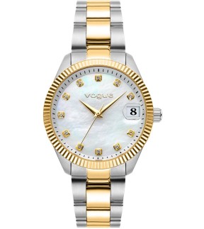 VOGUE Reina Medium Yellow Gold-Silver Stainless Steel Bracelet 614263