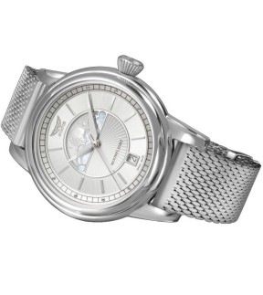 AVIATOR MoonFlight Silver Stainless Steel Strap V.1.33.0.250.5