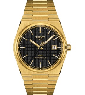 TISSOT PRX Powematic 80 Damian Lillard Yellow Gold Stainless Steel Bracelet T1374073305100