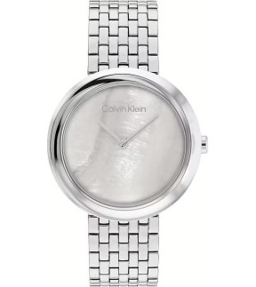 CALVIN KLEIN Twisted Basel Silver Stainless Steel Bracelet 25200320