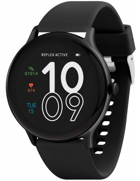REFLEX Smartwatch Black Silicone Strap RA22 2182