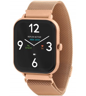 REFLEX Smartwatch Rose Gold Metal Bracelet RA23-4080