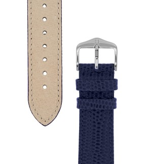 HIRSCH Rainbow Blue Leather Strap 18mm 12322680-18