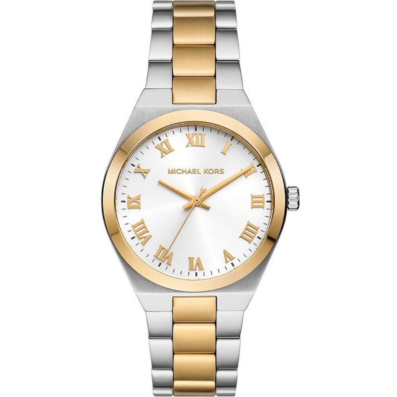 Ρολόι MICHAEL KORS Lennox Με Κίτρινο Χρυσό-Ασημί Ατσάλινο Μπρασελέ MK7464