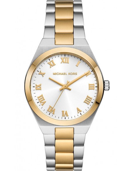 Ρολόι MICHAEL KORS Lennox Με Κίτρινο Χρυσό-Ασημί Ατσάλινο Μπρασελέ MK7464