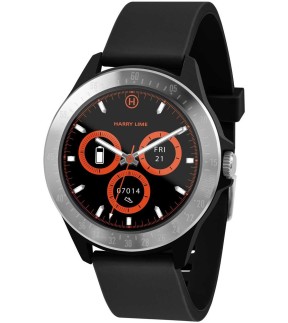 Ρολόι HARRY LIME Smartwatch Με Μαύρο Λουράκι Σιλικόνης HA07-2001